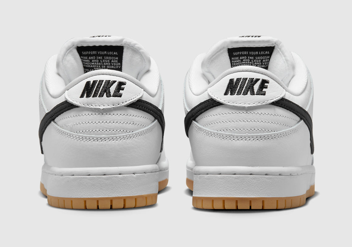 Nike Sb Shoes Dunk Low Pro White Gum Us Size Skate Sneakers