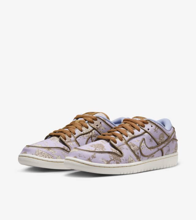 Nike Sb Dunk City Of Style Shoes Low Premium Toile Pastoral Print Tear Away
