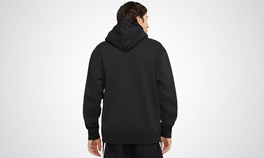 Nike SB Icon Hoodie Pullover Black White Skateboard Hood