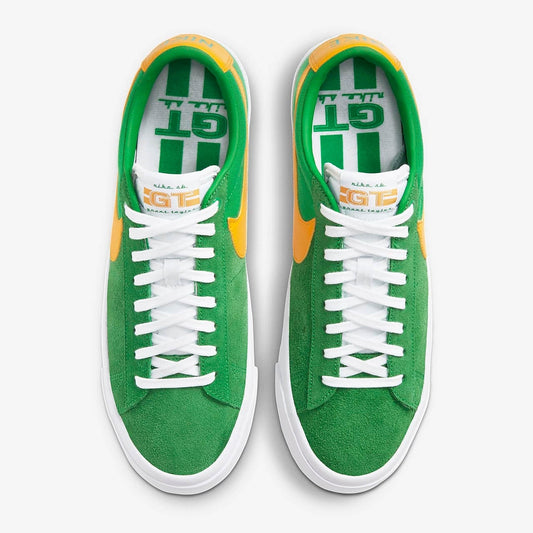 Nike Sb Shoes Blazer Low Pro Gt Lucky Green Gold Us Size Skate Sneakers