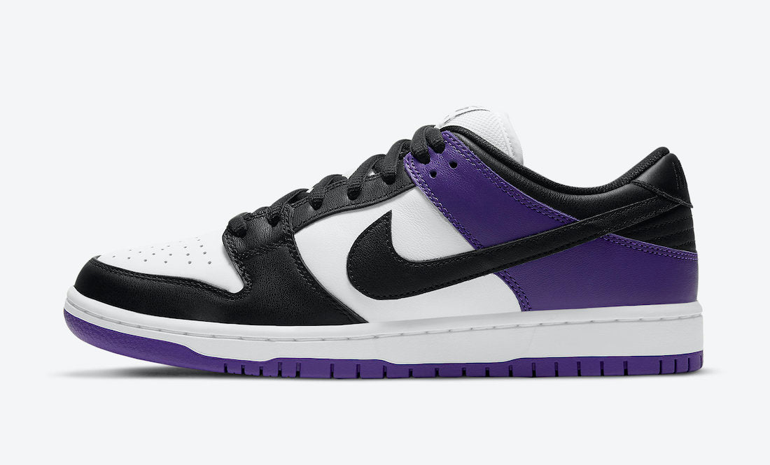 Nike SB Shoes Dunk Low Pro Court Purple/White Black US SIZE Skateboard Sneakers