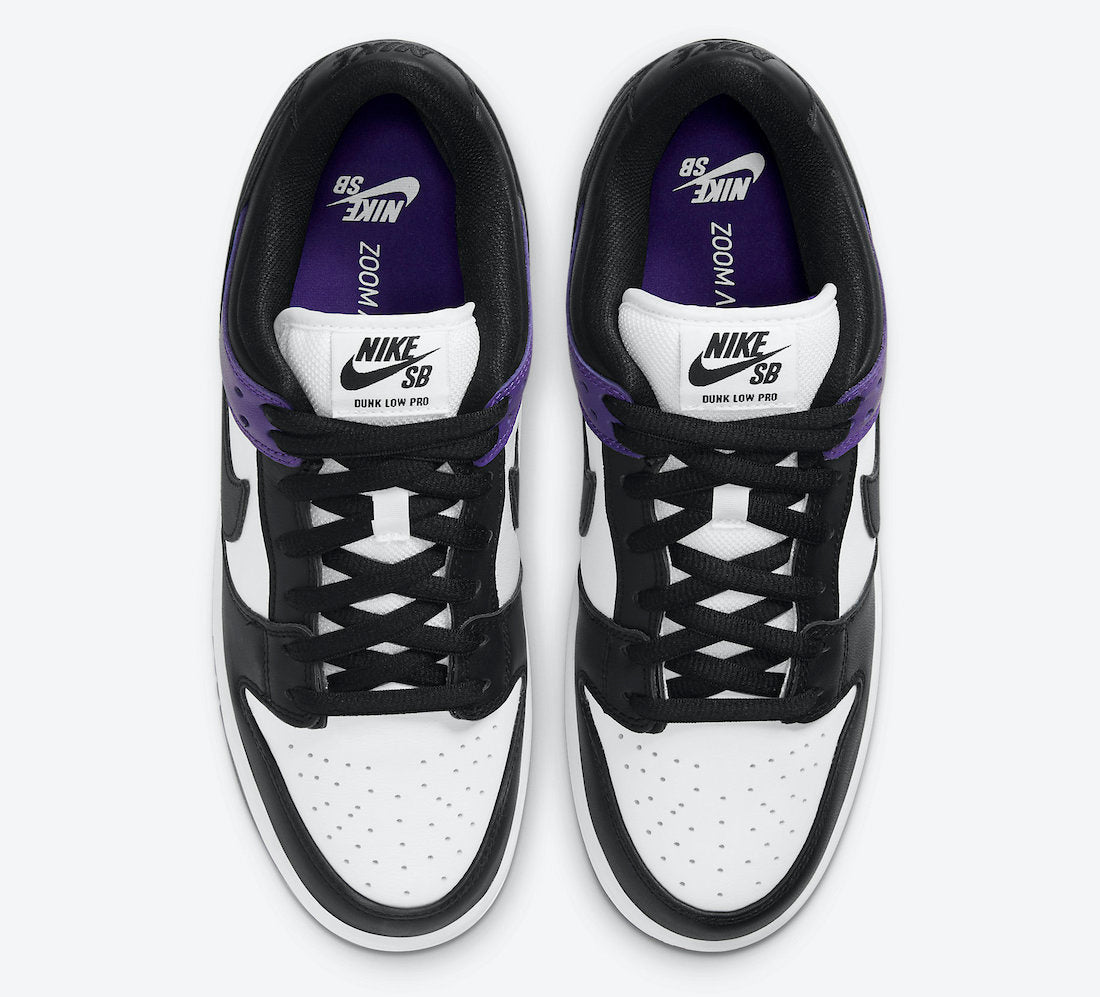 Nike SB Shoes Dunk Low Pro Court Purple/White Black US SIZE Skateboard Sneakers