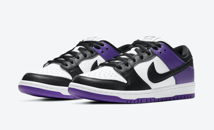 Nike SB Shoes Dunk Low Pro Court Purple/White Black US SIZE Skateboard Sneakers