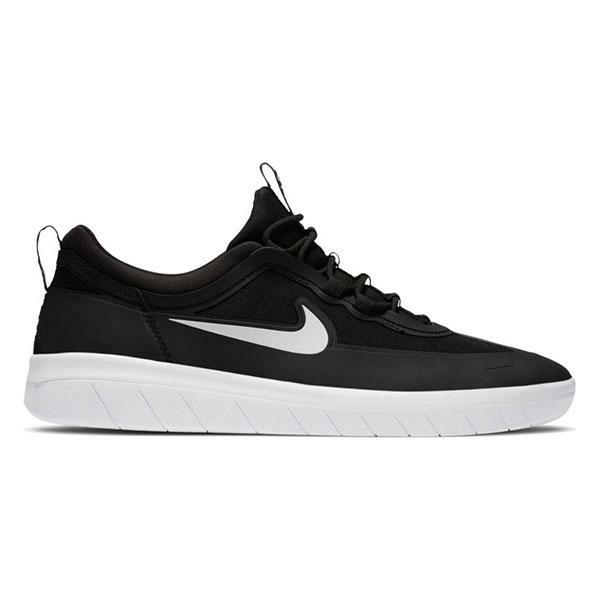 Nike Sb Shoes Nyjah Free 2 Black White Usa Size Skateboard Sneakers