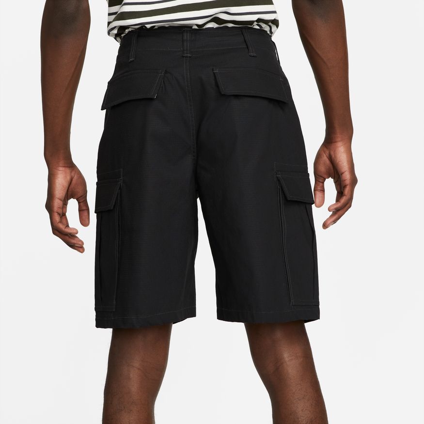 Nike Sb Skate Cargo Shorts Black White Dri Fit Skateboard Short