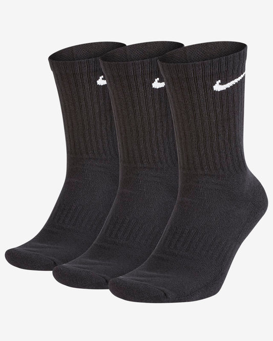 NIKE SB Socks 3 Pack Crew Black SIZE XL Everyday Cushioned New Skateboard Sox