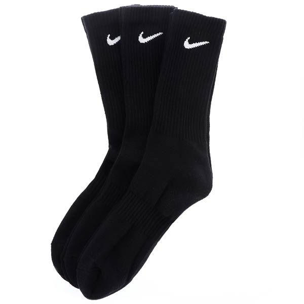 NIKE SB Socks 3 Pack Crew Black SIZE XL Everyday Cushioned New Skateboard Sox
