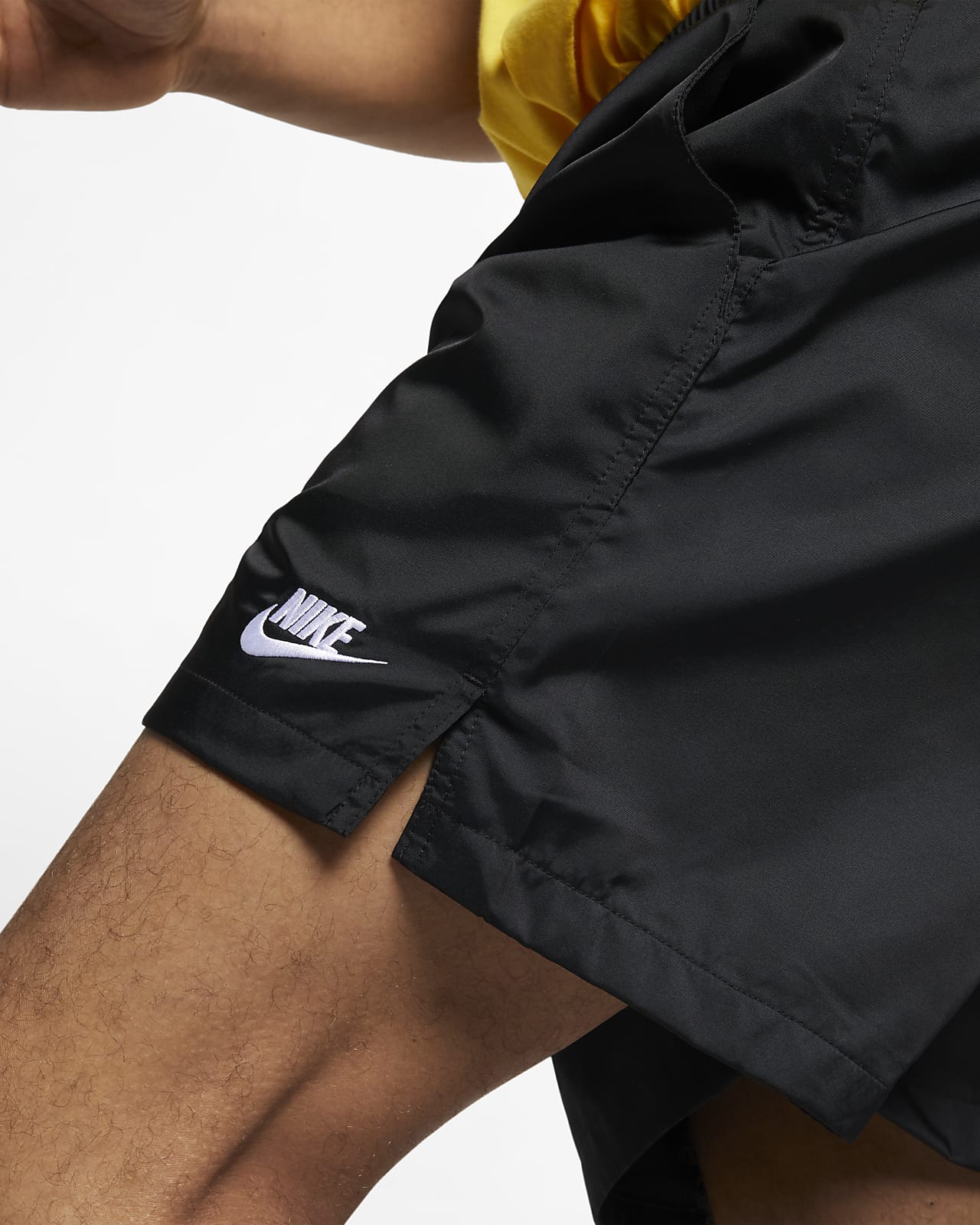 Nike Shorts Sportswear Woven Flow Black White Dri Fit Skateboard Short