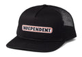 Independent Trucker Cap Bar Black Osfa Indy Trucks Skateboard Hat