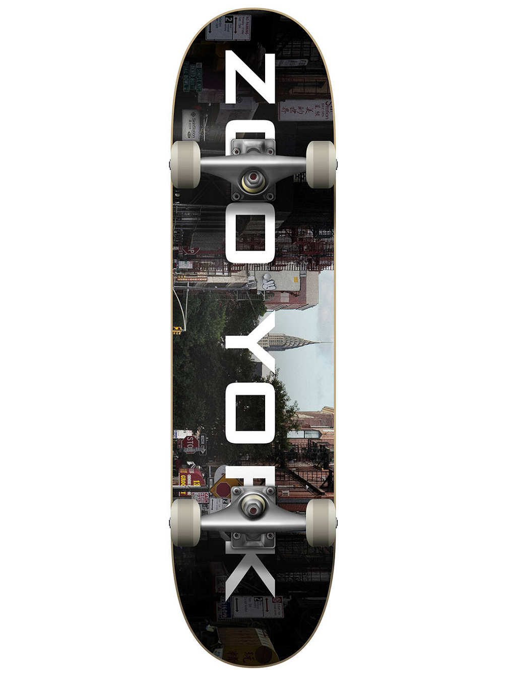 Zoo York Complete Skateboard Chrysler Logo Block Multi 8