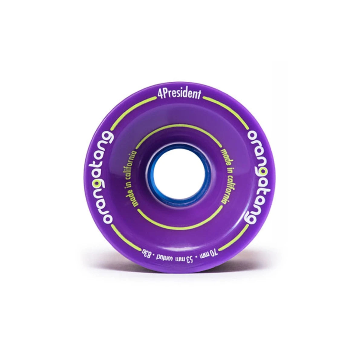 Orangatang 4 President Longboard Wheels 70mm 83a Purple