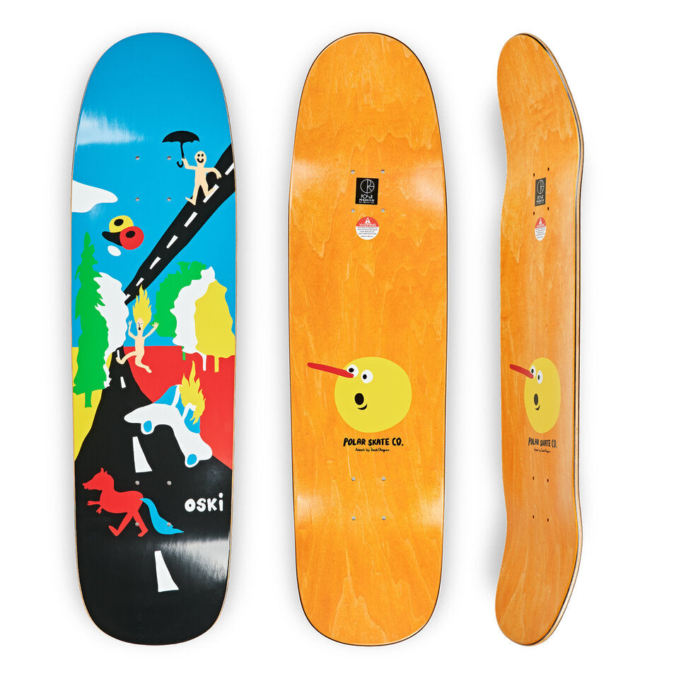 Polar Skateboard Deck OSKAR ROZENBERG Beautiful Day P9 Shape 8.625"