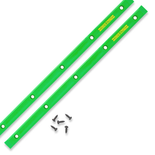 OJ Wheels Juice Bar Skateboard Rails Green 14" 5-Hole Design