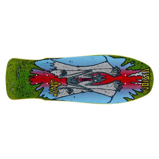Vision Skateboards Deck Jinx Modern Concave Lime Stain 10 Reissue