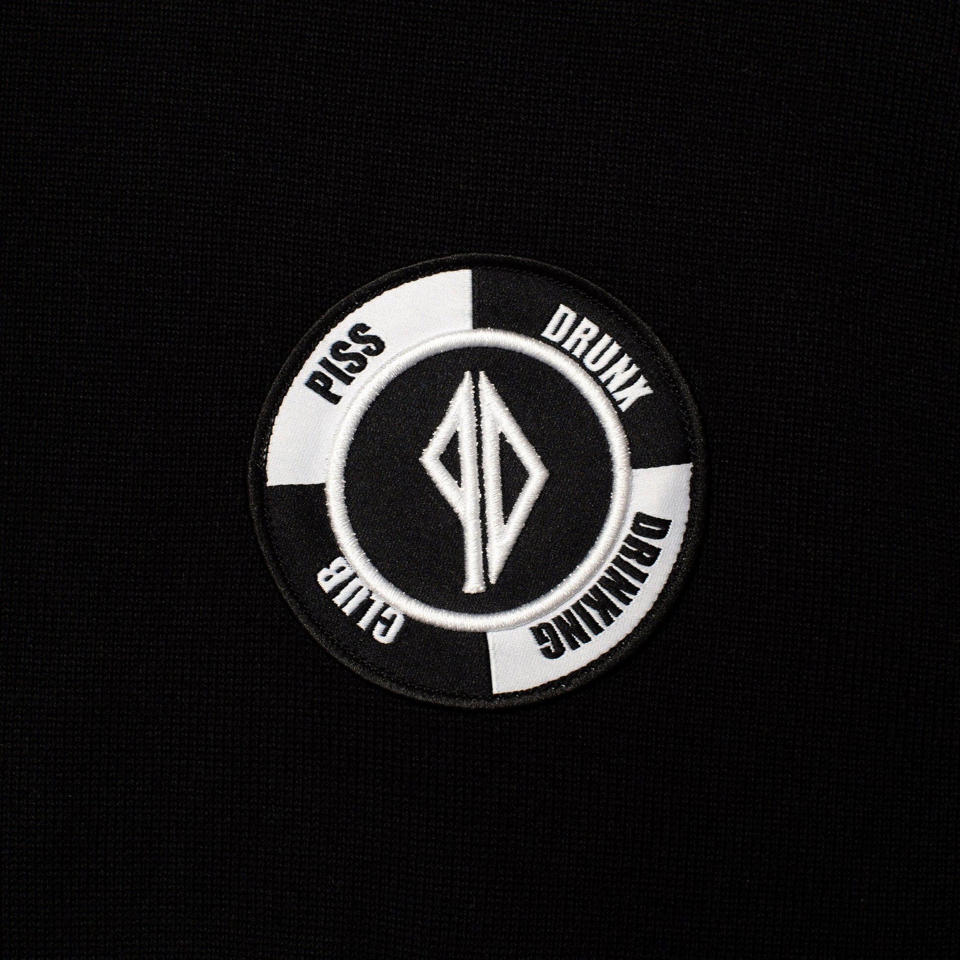 Piss Drunx L S Tee Drinking Club Jersey Black Skateboard Longsleeve T Shirt