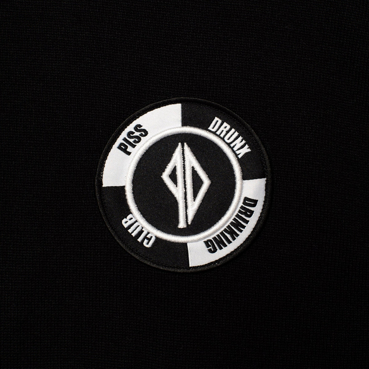 Piss Drunx L S Tee Drinking Club Jersey Black Skateboard Longsleeve T Shirt