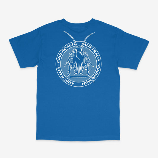 Cockroach Wheels Pest S/S Tee - Royal