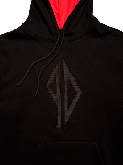Piss Drunx Hood Lil Red Black Skateboard Pullover