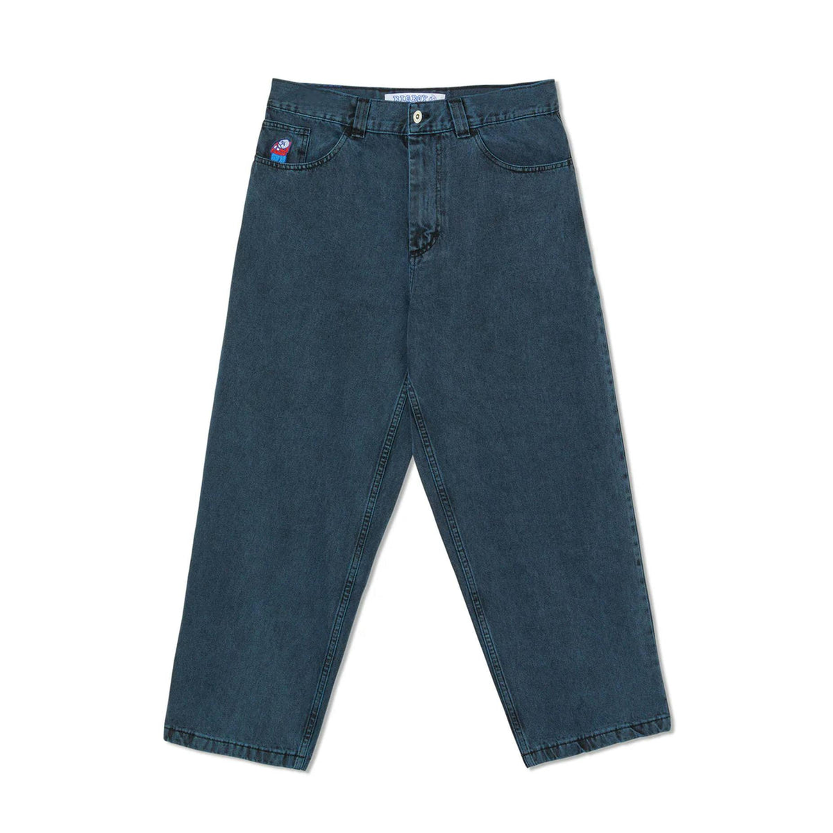 Polar Skate Co Pants Big Boy Jeans Cyan Black Baggy