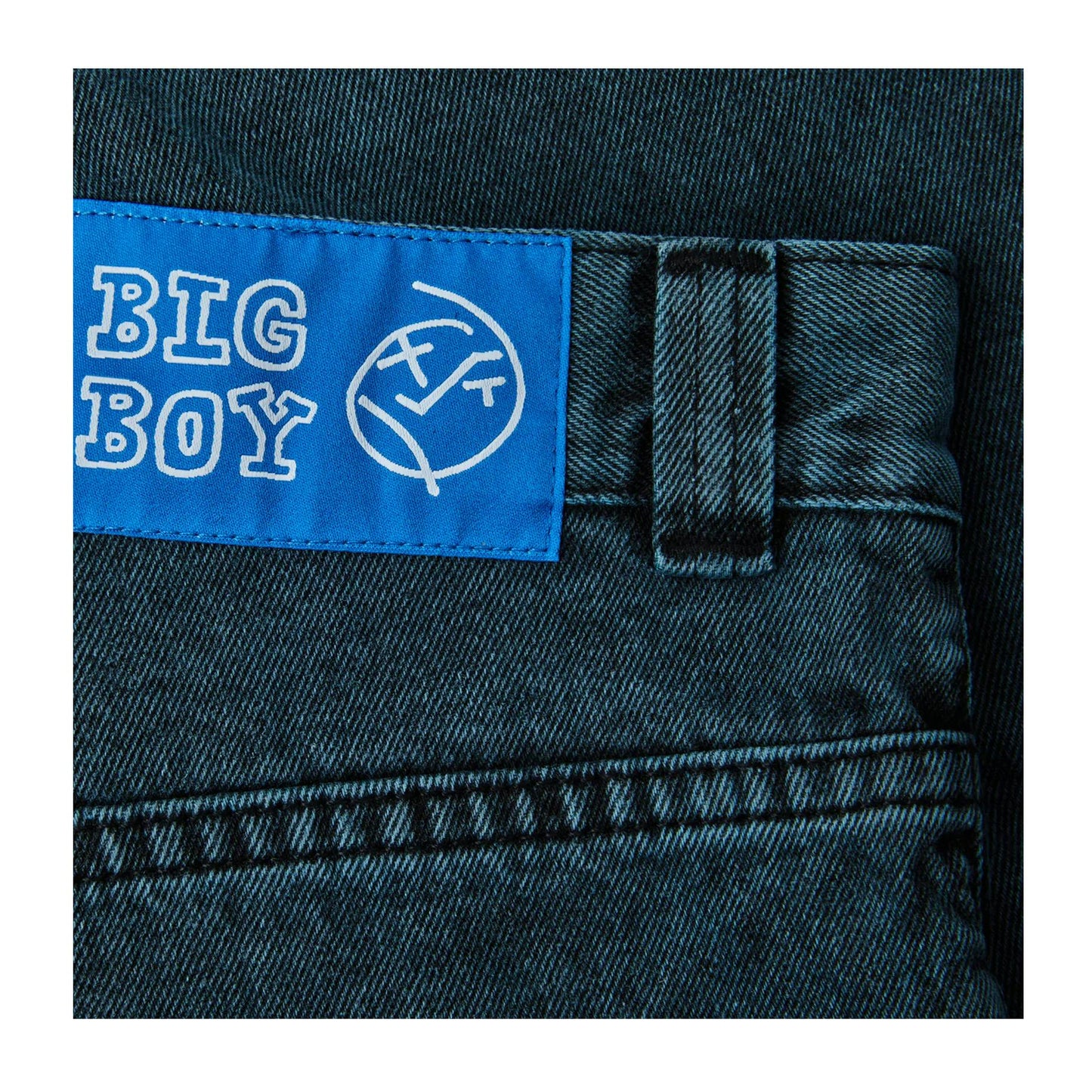 Polar Skate Co Pants Big Boy Jeans Cyan Black (Baggy)