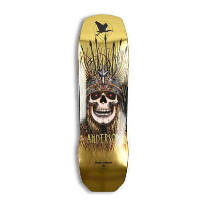 Powell Peralta Deck Andy Anderson Heron Skull 9.13" Gold Foil
