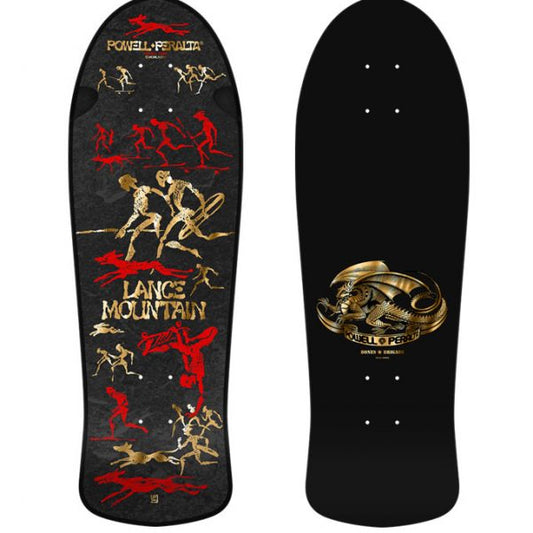 Powell Peralta Deck Bones Brigade Series 16 Lance Mountain Reissue Gold Foil