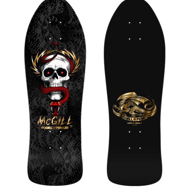 Powell Peralta Deck Bones Brigade Series 16 Mike McGill Reissue Black Gold Foil