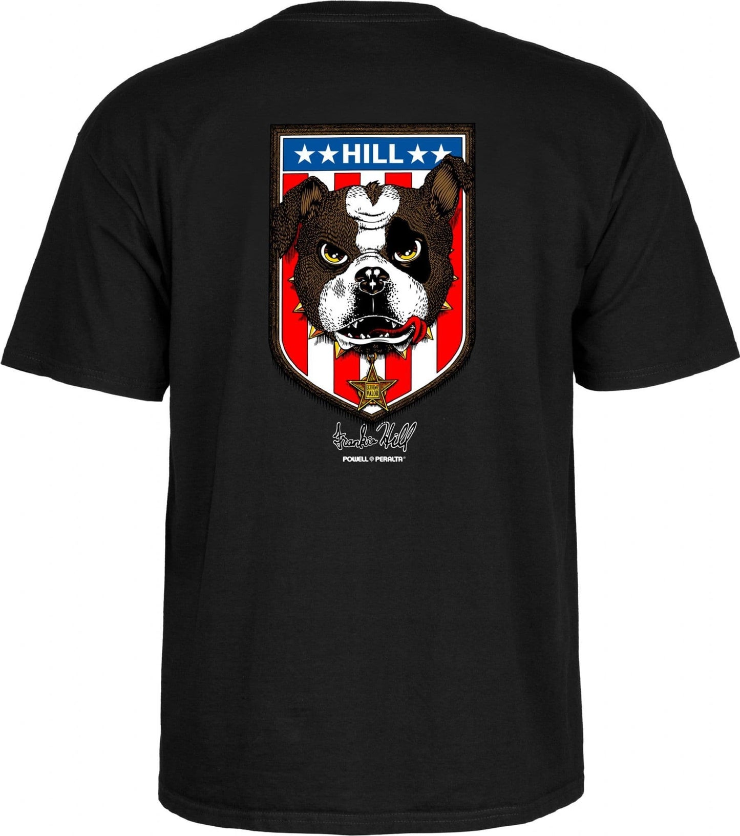 Powell Peralta Tee Frankie Hill Bulldog Black Reissue T-Shirt
