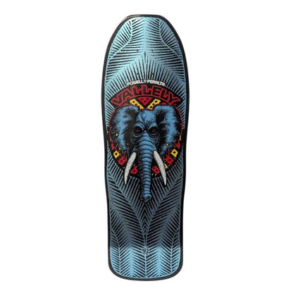 Powell Peralta Skateboard Deck Mike Vallely Elephant Blue Foil 10" Reissue
