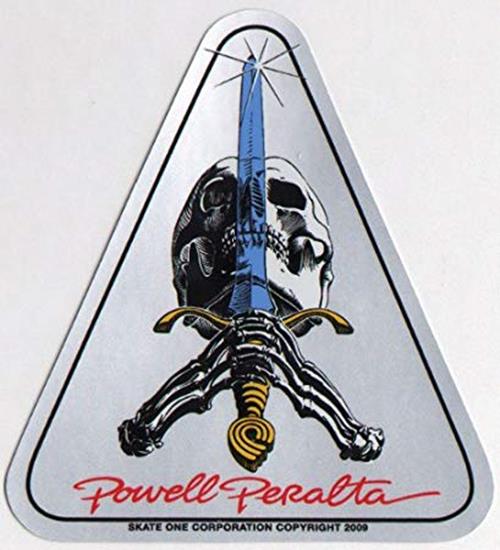 Powell Peralta Sticker Skull & Sword Reissue Skate Decal