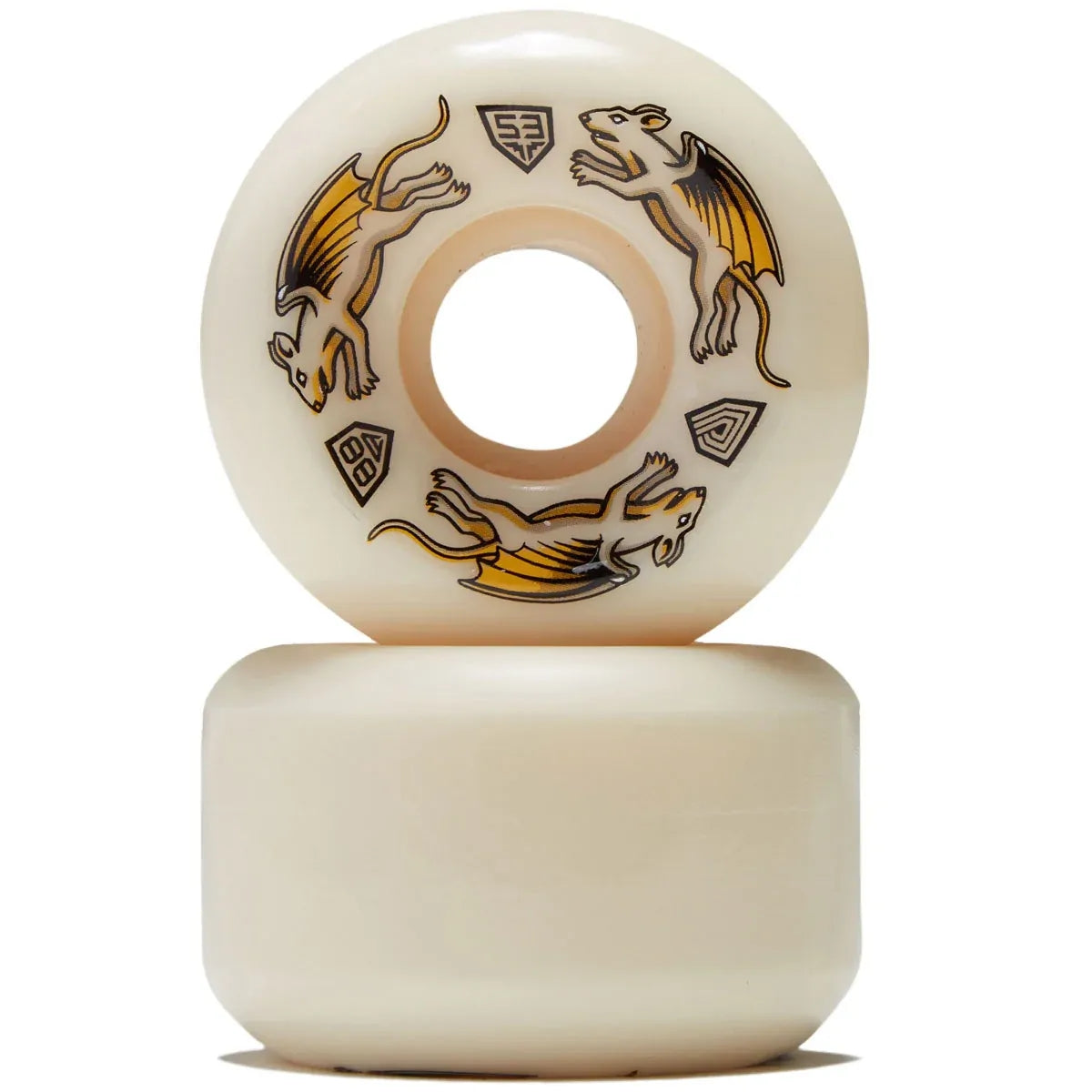 Powell Peralta Wheels Dragon Formula Nano Rats 53mm x 34mm 88A V4