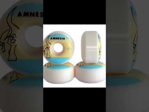 Amnesia Skateboard Wheels OG Logo Red 53mm 99a