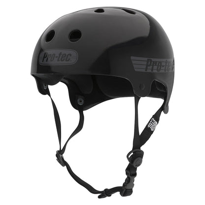 Pro Tec Helmet Classic Bucky Solid Black Skateboard Bike Protec Lid