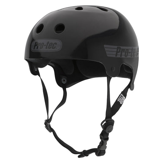Pro Tec Helmet Classic Bucky Solid Black Skateboard Bike Protec Lid