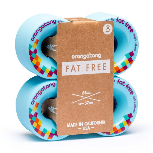 Orangatang Wheels Fat Free 65mm 77a Blue