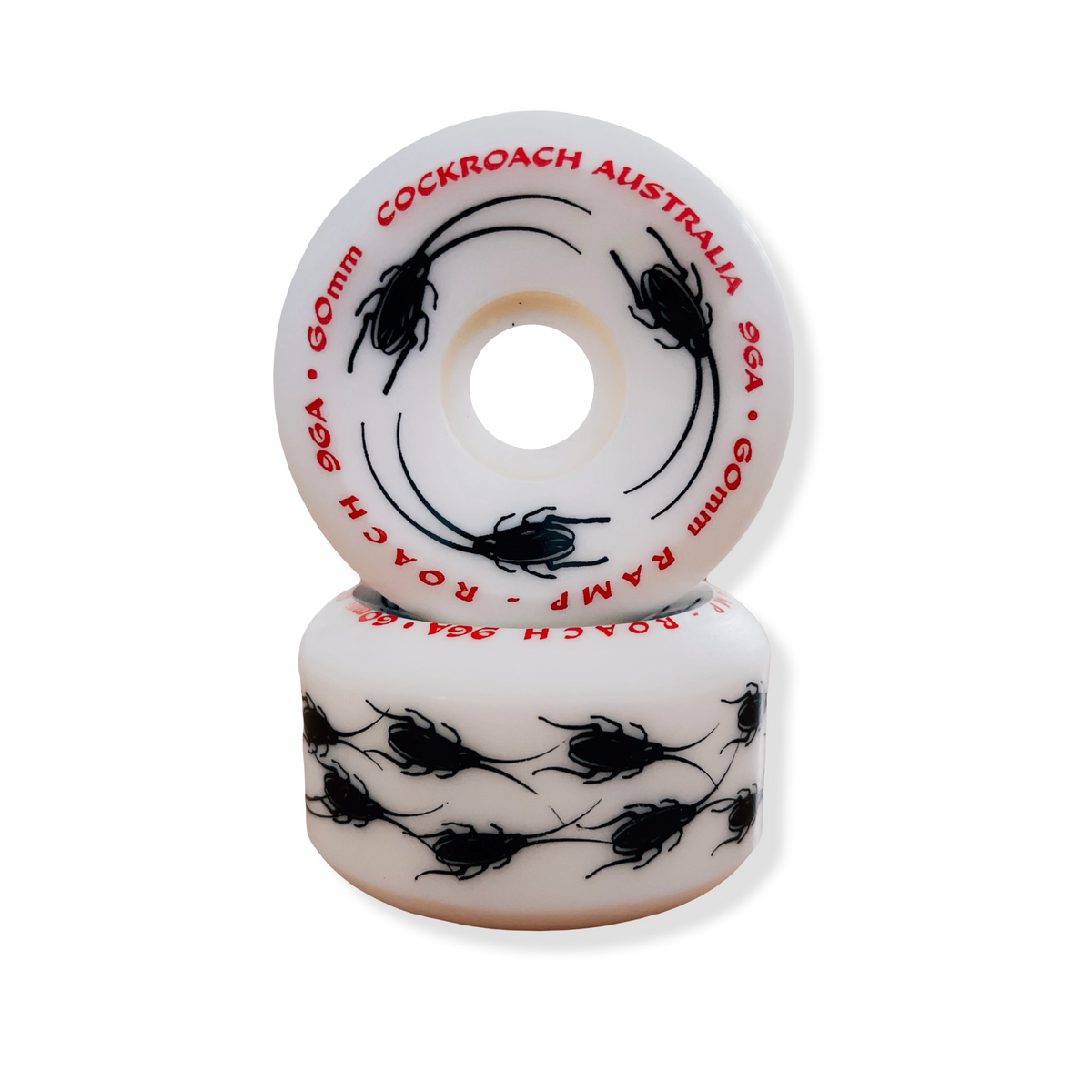 Cockroach Wheels Ramp Roach 60mm 96A - White