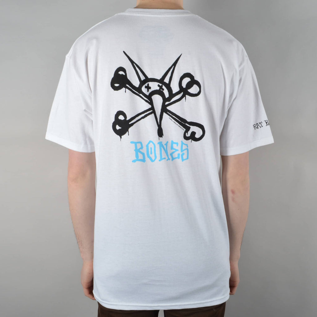 Powell Peralta Tee Rat Bones White Reissue Skateboard T-Shirt