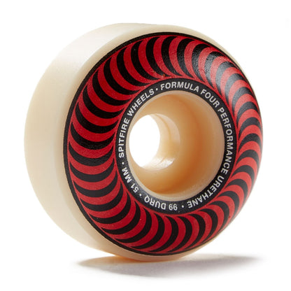 Spitfire Wheels Formula Four Classic Swirl 51mm Red 99d F4