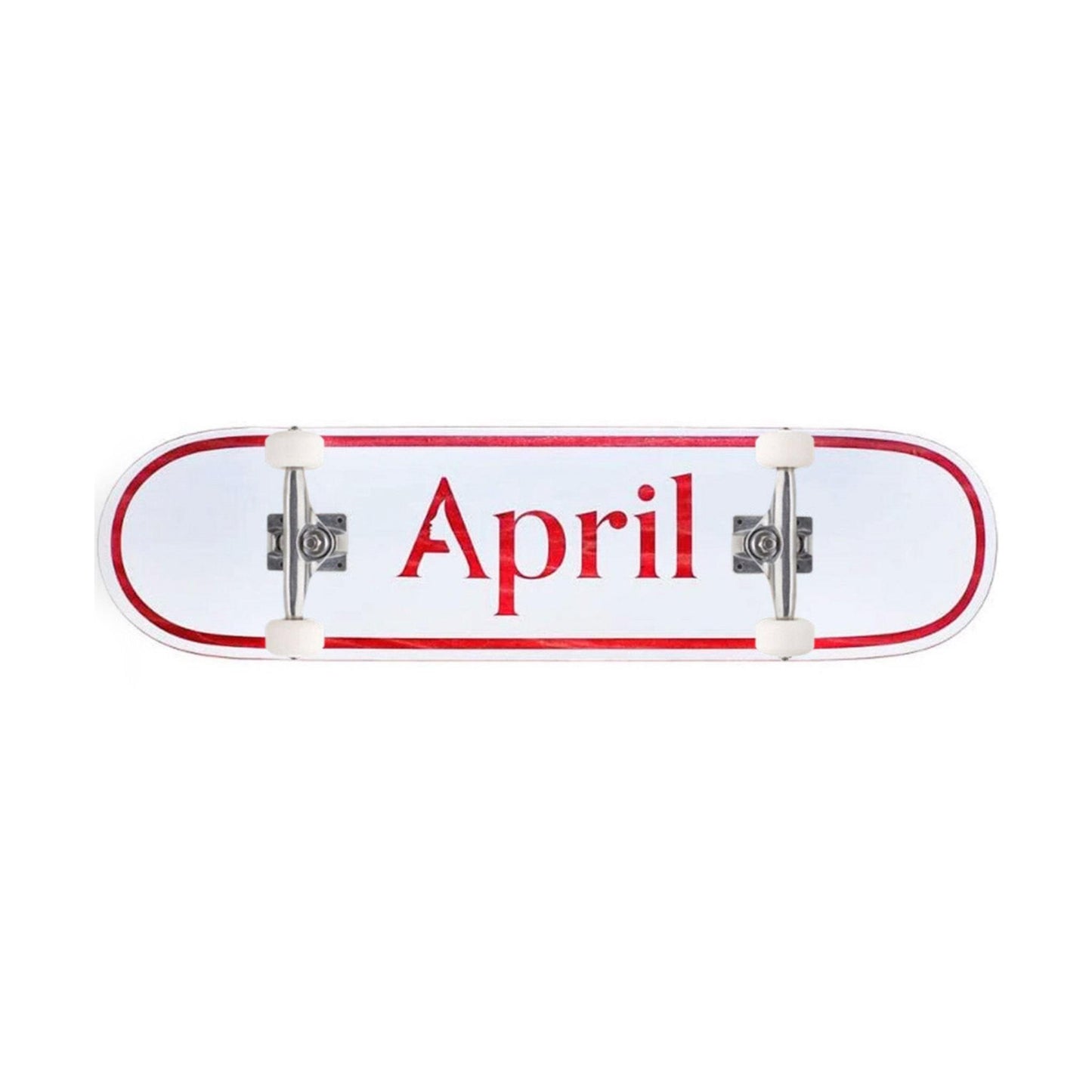 April Skateboards Complete OG Logo Red 7.25" Mini Skateboard