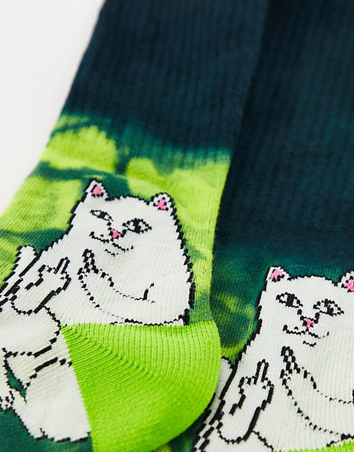 Ripndip Socks Lord Nermal Prisma Mutli Osfm Rip N Dip Skateboard Sox