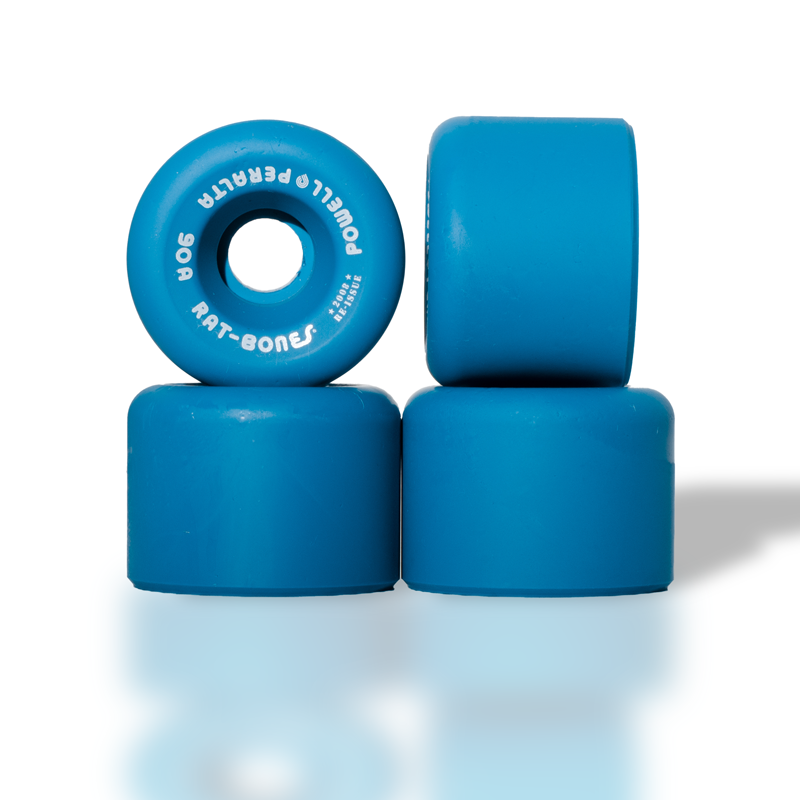 Powell Peralta Skateboard Wheels Rat Bones Blue 60mm 90a 2008 Reissue