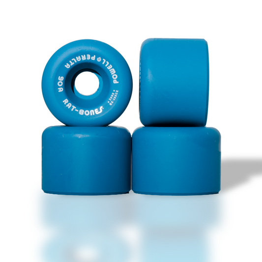 Powell Peralta Skateboard Wheels Rat Bones Blue 60mm 90a 2008 Reissue