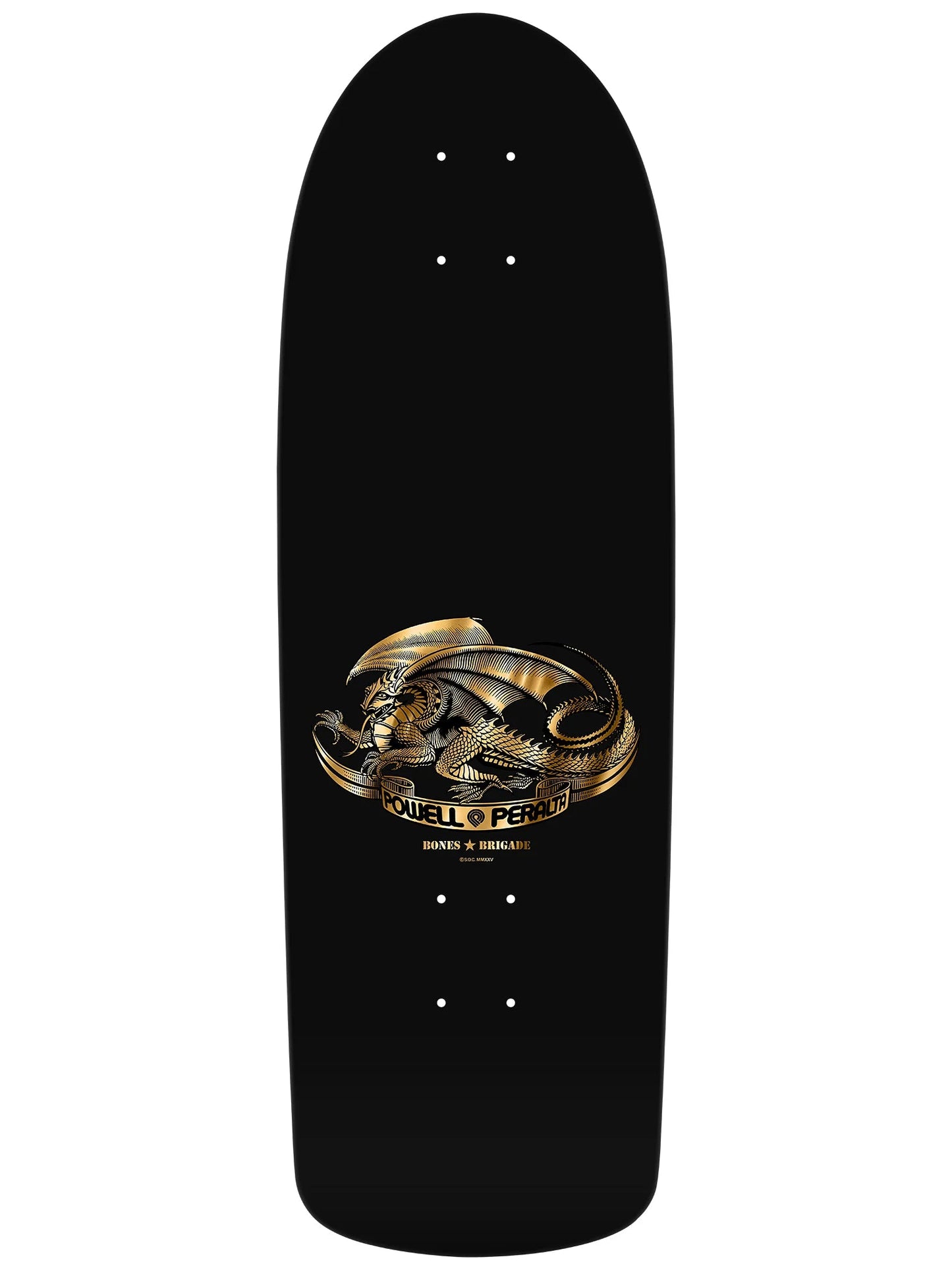 Powell Peralta Deck Bones Brigade Series 16 Tony Hawk Reissue Black Gold Foil