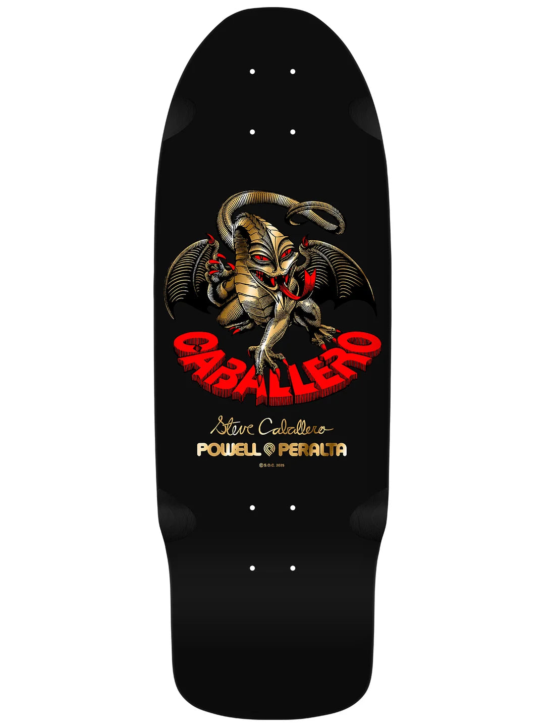 Powell Peralta Deck Bones Brigade Series 16 Steve Caballero Reissue Gold Foil