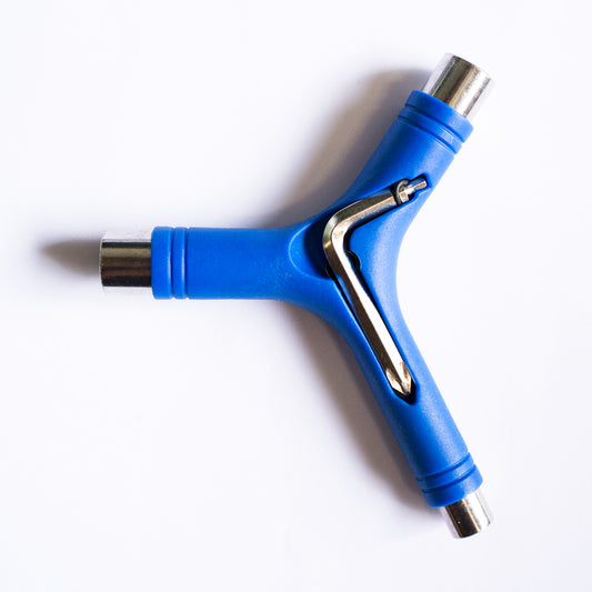 Rush Y Tool Blue w/Axle Re-Threader Complete Skateboard Skate T-Tool