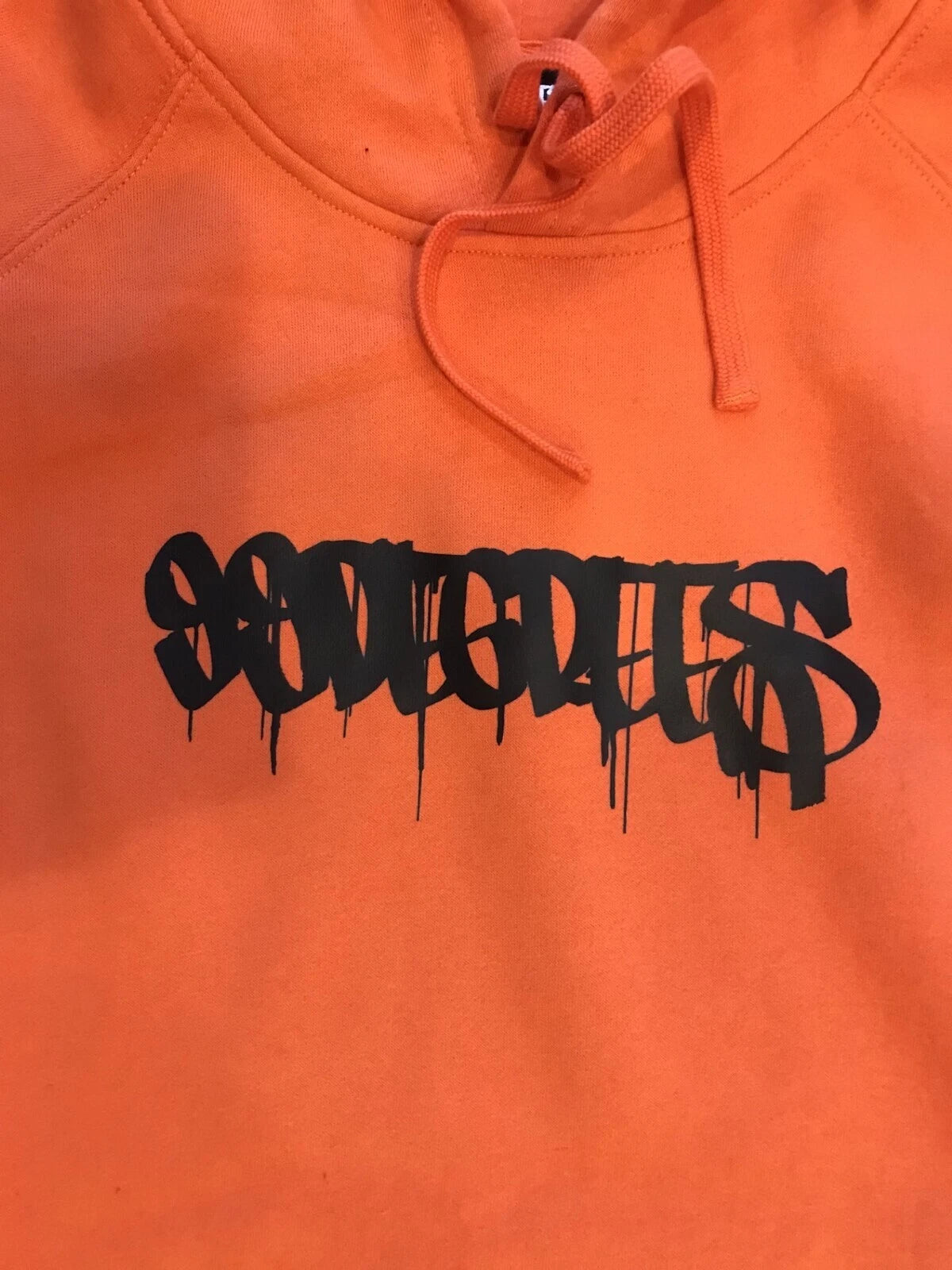 99 DEGREES - Tag Hooded Jumper Orange Pull