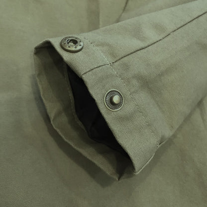 Kingpin Skate Supply Utility Jacket Green Heavy Cotton Drill Zip Up Button Hood