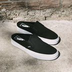 Vans Shoes Classic Slip On Mule Canvas Black True White Sneakers