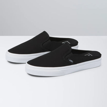 Vans Shoes Classic Slip-On Mule (Canvas) Black True White Sneakers