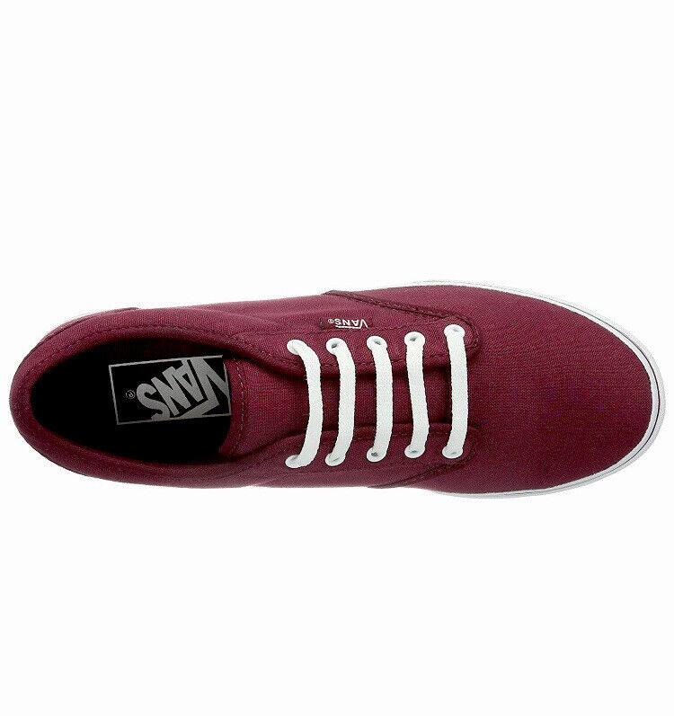 Vans Shoes Atwood Low Canvas Burgundy White US SIZE Skateboard Sneakers
